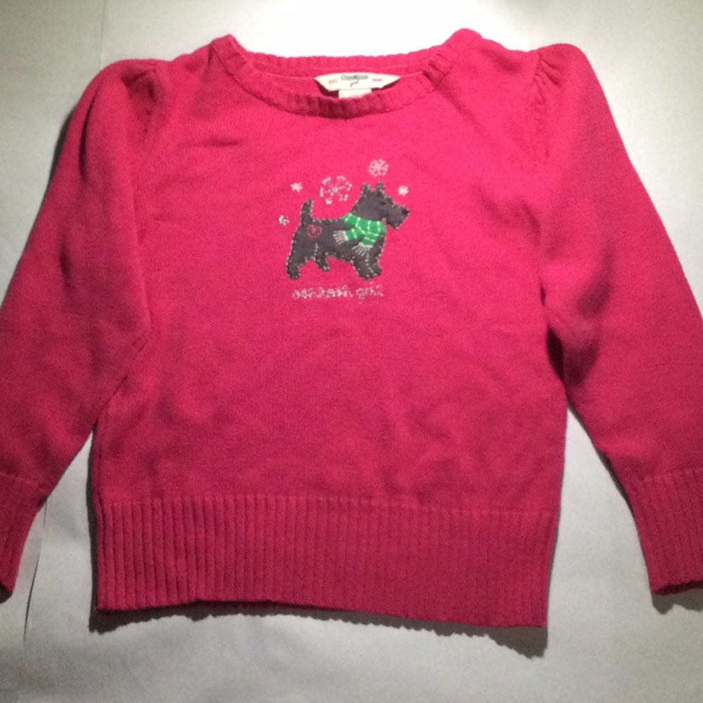OshKosh girls size 5 dog embroidered sweater